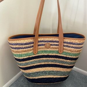 Tory Burch Straw Tote Bag